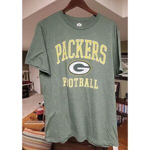 NFL Team Apparel Green Bay Packers Graphic Tee Green Sz L